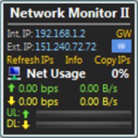 دانلود گجت Network Monitor II v29.1 گجت نمایش لحظه‌ای اطلاعات اینترنت و شبکه