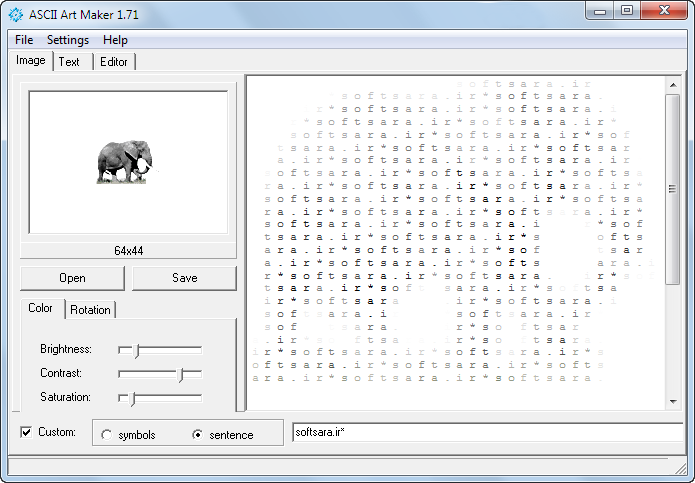 دانلود نرم افزار ASCII Art Maker
