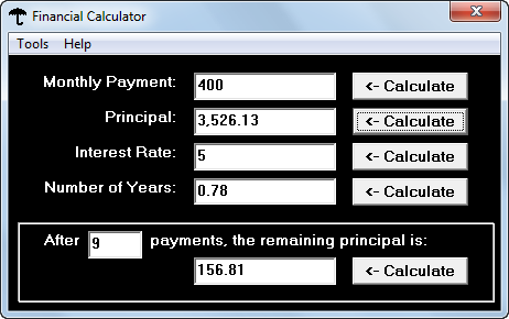 برنامه Financial Calculator