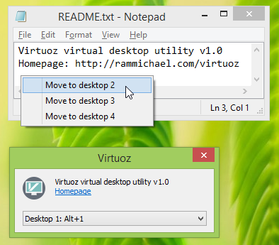 Virtuoz Virtual Desktop Utility