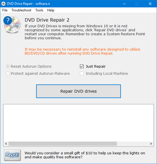 دانلود نرم افزار DVD Drive Repair
