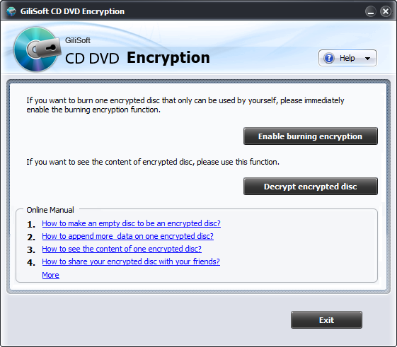 دانلود نرم افزار GiliSoft CD DVD Encryption