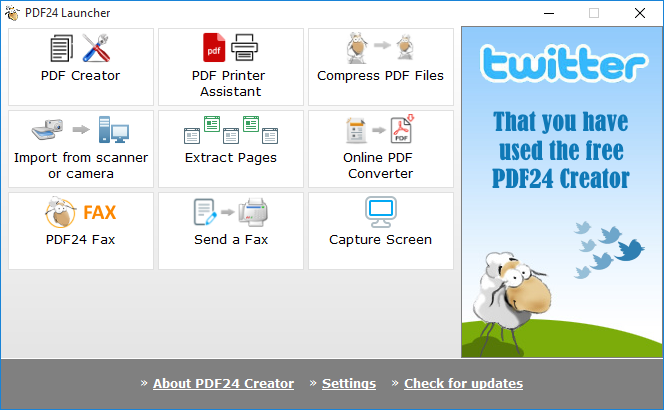 دانلود نرم افزار PDF24 Creator