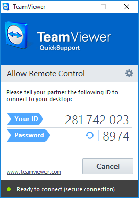 نرم افزار TeamViewer QuickSupport