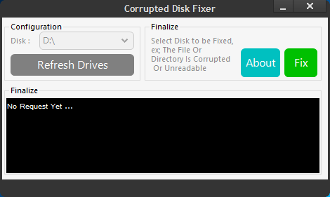 دانلود نرم افزار Corrupted Disk Fixer