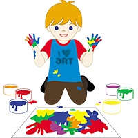آموزش نقاشی با انگشتان دست برای کودکان