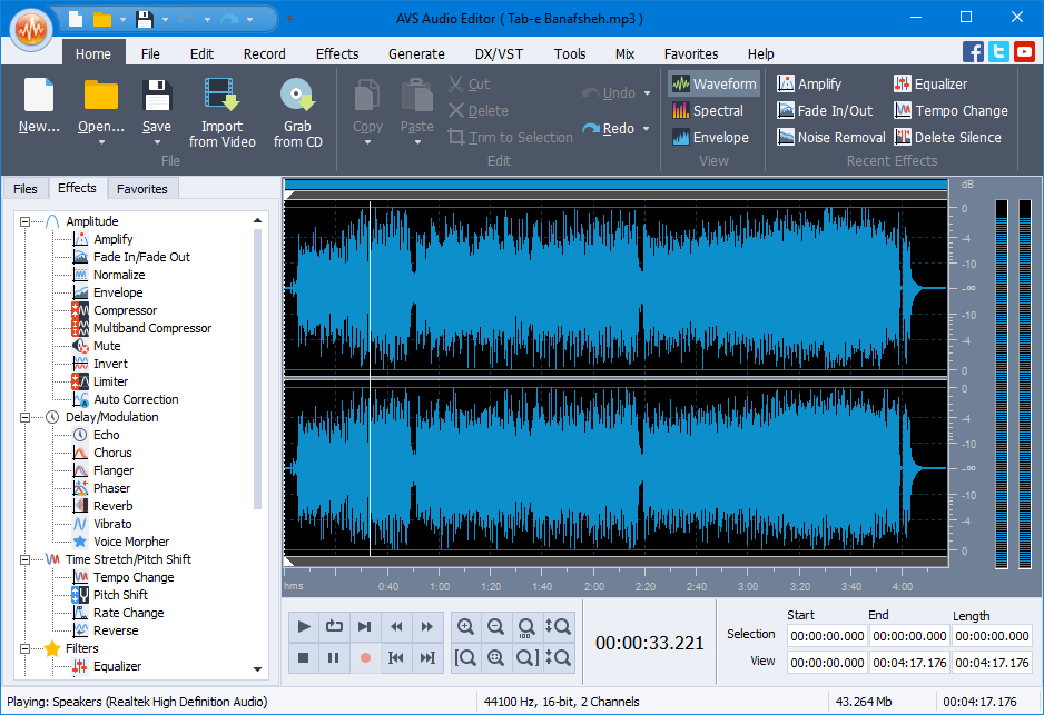 دانلود نرم افزار AVS Audio Editor